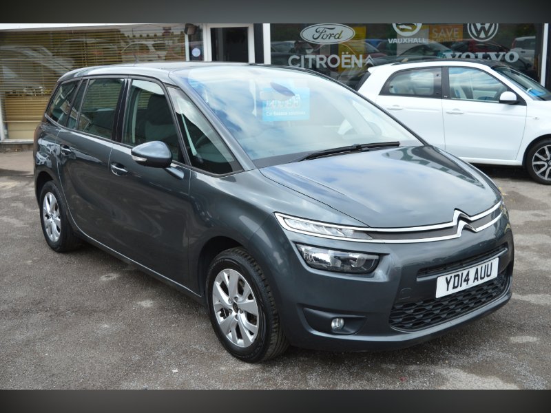 Grey 2014 Citroen Grand C4 Picasso 1.6 e-HDi Airdream VTR MPV 5dr Diesel Manual Euro 5 s/s 115 ps in Harlow