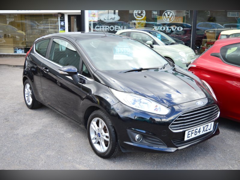 Black Ford Fiesta 1.25 Zetec Hatchback 3dr Petrol Manual Euro 5 82 ps